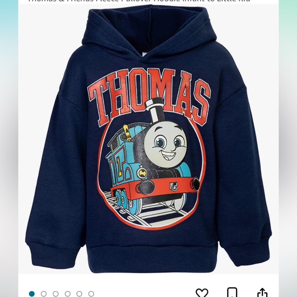 NWOT Thomas the Train Hoodie 5T